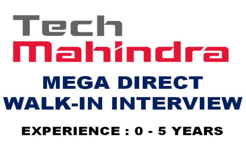 Tech Mahindra: Virtual Walk-In Interviews: 26th March – 29th March 2024