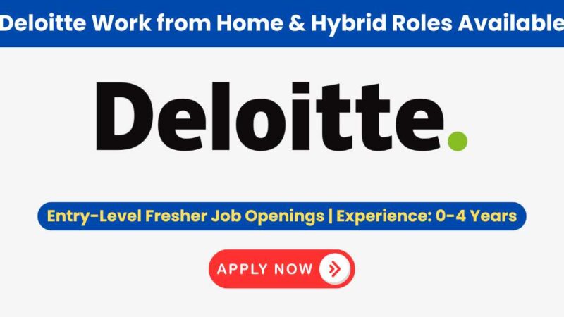 Deloitte Job Interview News: Entry-Level Fresher Job Openings | Experience: 0-4 Years