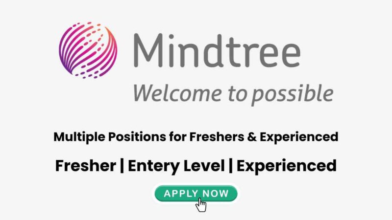 Mindtree Limited Hiring: Explore 15 Exciting Job Opportunities for Freshers & Experienced