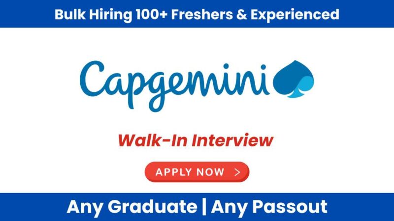 Capgemini Hiring News 2024: Exciting IT & Consulting Roles | Remote & Hybrid