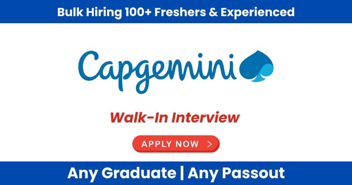 Capgemini Hiring News 2024: Exciting IT & Consulting Roles | Remote & Hybrid