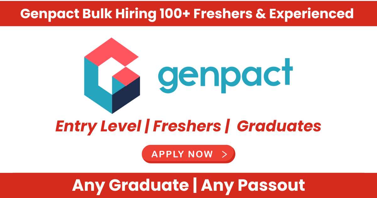 Genpact Hiring 2024: Work from Home and Hybrid Jobs For Freshers & Experienced