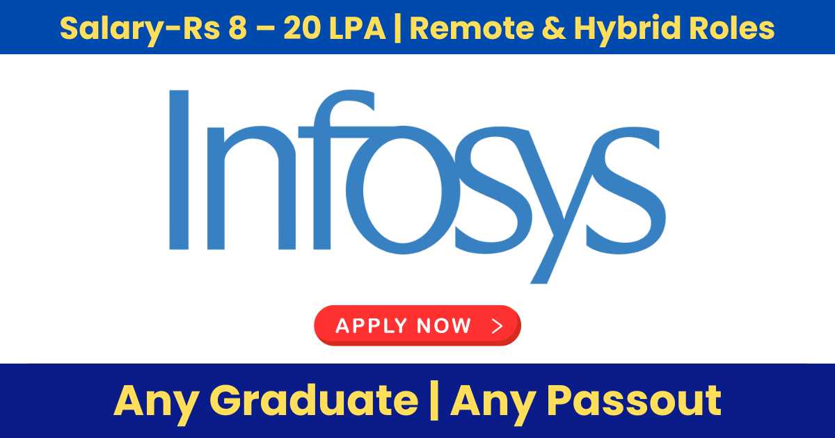 Infosys Recruitment 2024:  Exciting Career Opportunities  | Salary: Rs 8 – 20 LPA