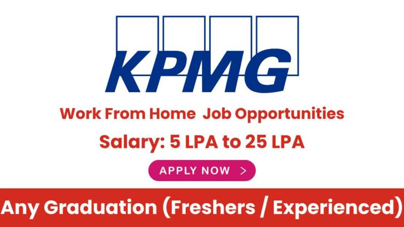 KPMG Careers News: Walk-In Interviews & Remote Job Opportunities – 4th to 9th April 2024